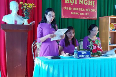 Hội nghị CBCCVC năm học 2020-2021