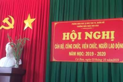 Hội nghị cán bộ, công chức, viên chức, người lao động năm học 2019-2020
