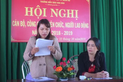 Hội nghị công nhân viên chức, người lao động năm học 2018-2019